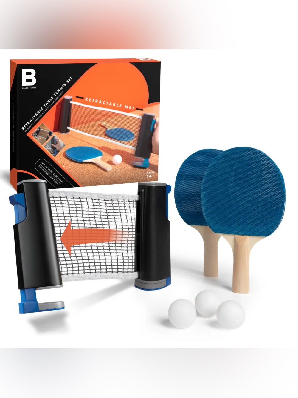 Retractable Table Tennis Set
